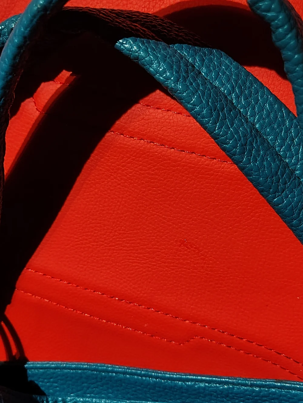 Textured Teal Leather Aldo Handbag or Leather Panel